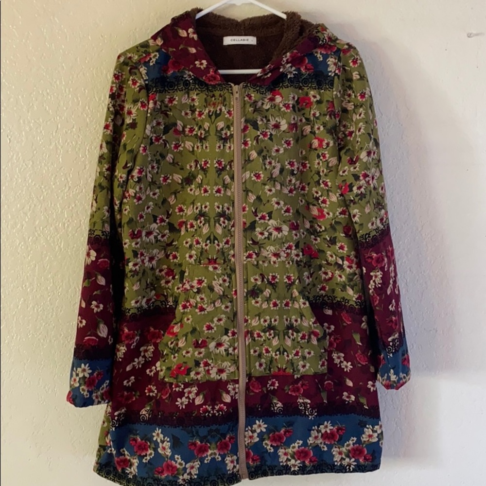 Floral parka
